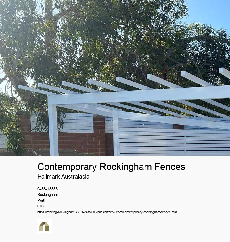 Contemporary Rockingham Fences